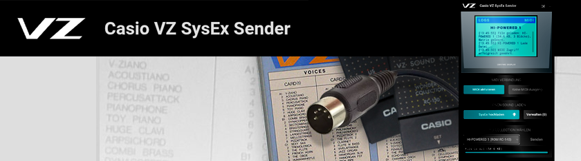 Casio VZ SysEx Sender